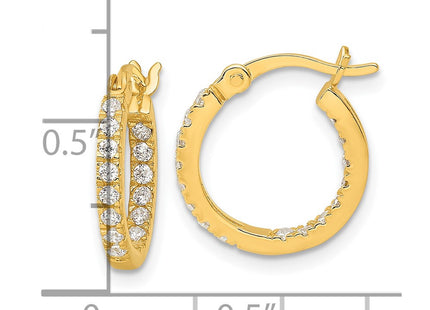 Sterling Silver Earrings Style QE17194GP - Classique Jewelry Inc.