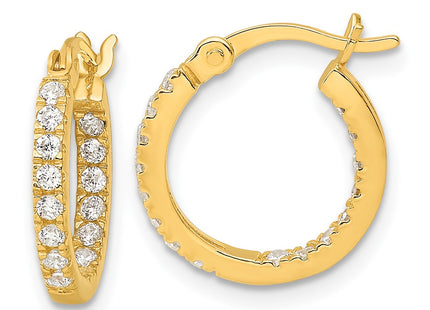 Sterling Silver Earrings Style QE17194GP - Classique Jewelry Inc.