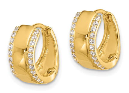 Sterling Silver Earrings Style QE17200GP - Classique Jewelry Inc.