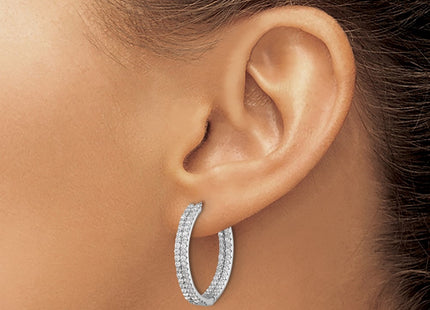 Sterling Silver Earrings Style QE17201 - Classique Jewelry Inc.