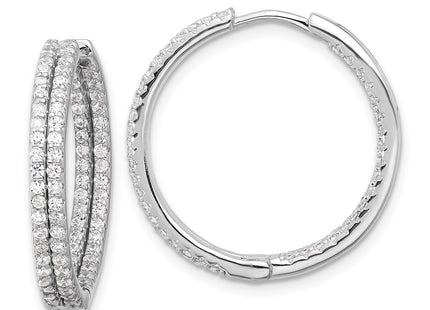 Sterling Silver Earrings Style QE17201 - Classique Jewelry Inc.