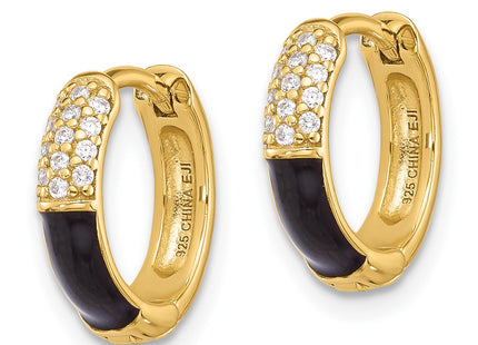 Sterling Silver Earrings Style QE17202GP - Classique Jewelry Inc.