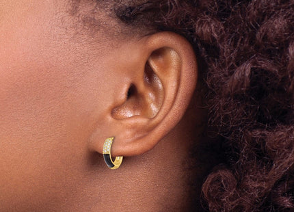 Sterling Silver Earrings Style QE17202GP - Classique Jewelry Inc.