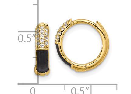 Sterling Silver Earrings Style QE17202GP - Classique Jewelry Inc.