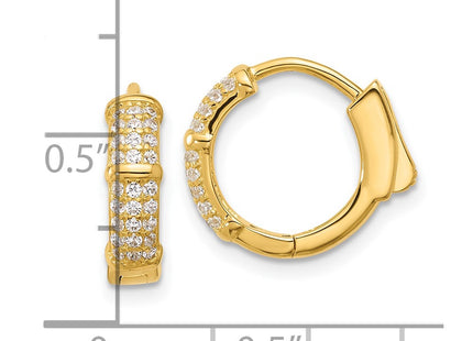 Sterling Silver Earrings Style QE17203GP - Classique Jewelry Inc.