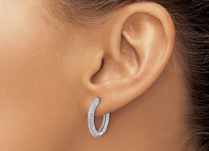 Sterling Silver Earrings Style QE17204 - Classique Jewelry Inc.