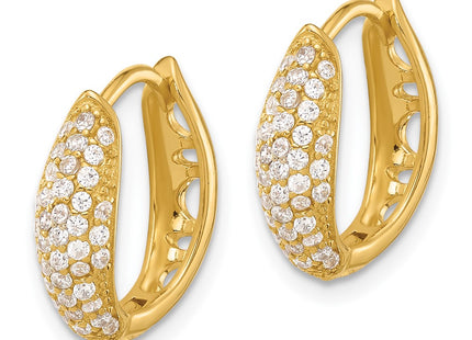 Sterling Silver Earrings Style QE17205GP - Classique Jewelry Inc.