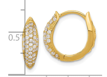 Sterling Silver Earrings Style QE17205GP - Classique Jewelry Inc.