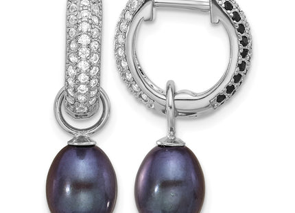Sterling silver cubic zirconia earrings