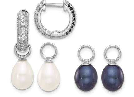 Sterling silver cubic zirconia earrings