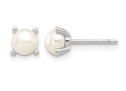Sterling silver pearl earrings