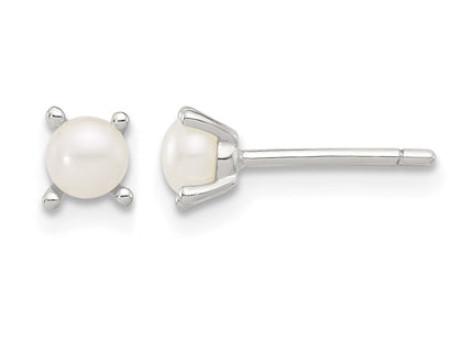 Sterling silver pearl earrings