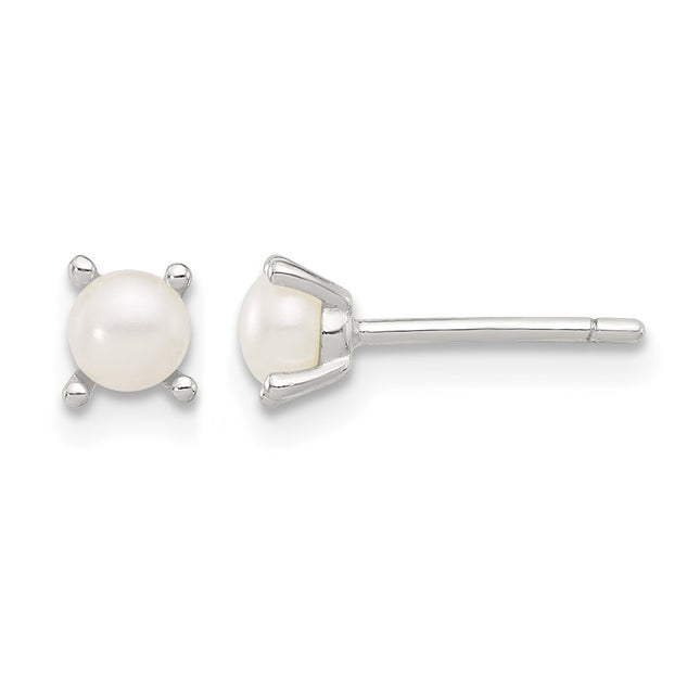 Sterling silver pearl earrings