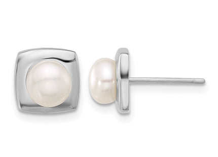 Sterling silver pearl earrings