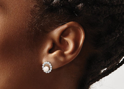 Sterling Silver Earrings Style QE17212 - Classique Jewelry Inc.