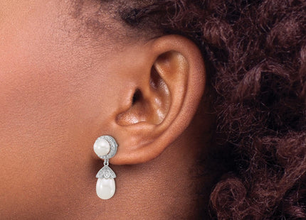 Sterling Silver Earrings Style QE17221 - Classique Jewelry Inc.