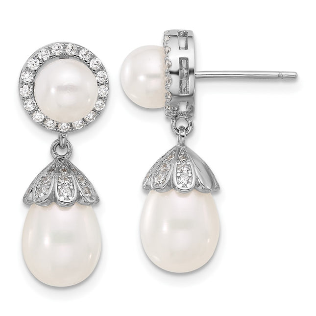 Sterling Silver Earrings Style QE17221 - Classique Jewelry Inc.