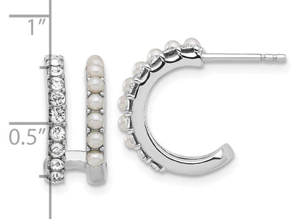 Sterling Silver Earrings Style QE17236 - Classique Jewelry Inc.