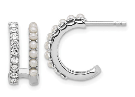 Sterling Silver Earrings Style QE17236 - Classique Jewelry Inc.