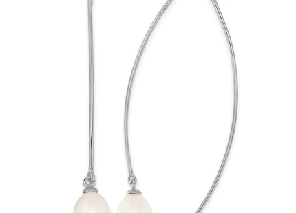 Sterling silver pearl teardrop earrings