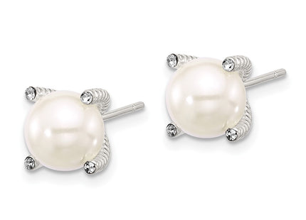 Sterling Silver Earrings Style QE17260 - Classique Jewelry Inc.