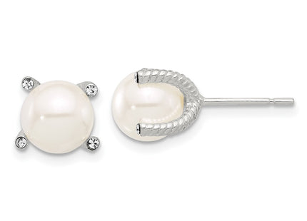 Sterling Silver Earrings Style QE17260 - Classique Jewelry Inc.