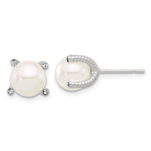 Sterling Silver Earrings Style QE17260 - Classique Jewelry Inc.