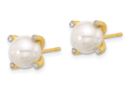 Sterling Silver Earrings Style QE17260GP - Classique Jewelry Inc.