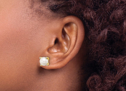 Sterling Silver Earrings Style QE17260GP - Classique Jewelry Inc.