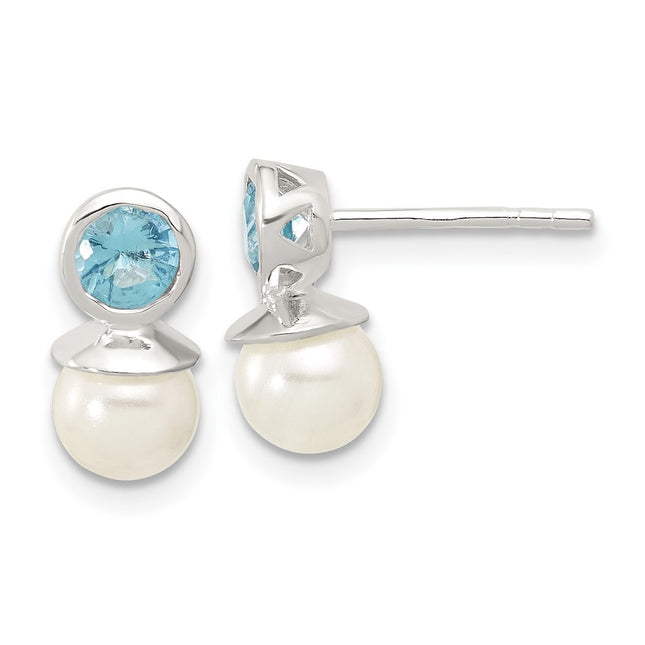 Sterling Silver Earrings Style QE17263 - Classique Jewelry Inc.