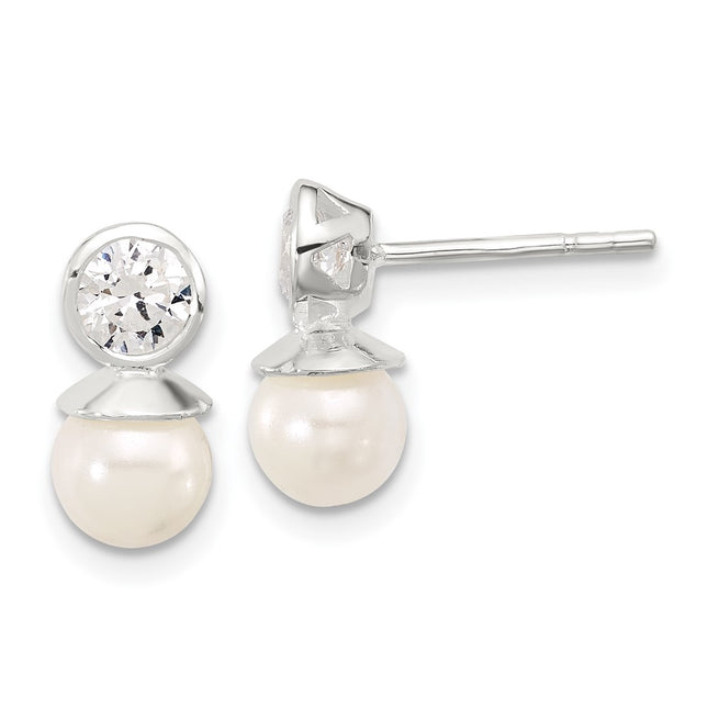Sterling Silver Earrings Style QE17266 - Classique Jewelry Inc.