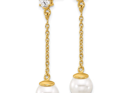 Sterling Silver Earrings Style QE17269GP - Classique Jewelry Inc.