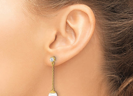 Sterling Silver Earrings Style QE17269GP - Classique Jewelry Inc.