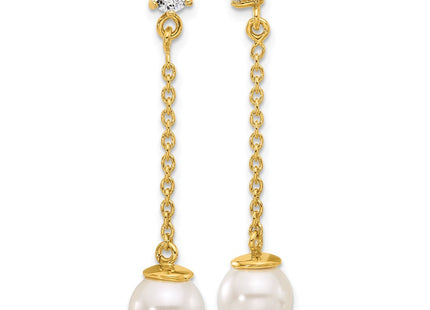 Sterling Silver Earrings Style QE17269GP - Classique Jewelry Inc.