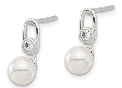 Sterling Silver Earrings Style QE17273 - Classique Jewelry Inc.