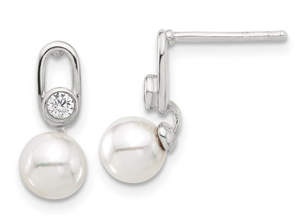 Sterling Silver Earrings Style QE17273 - Classique Jewelry Inc.