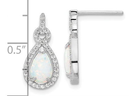 Sterling Silver Earrings Style QE17436 - Classique Jewelry Inc.