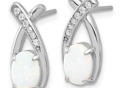 Sterling Silver Earrings Style QE17441 - Classique Jewelry Inc.