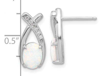 Sterling Silver Earrings Style QE17441 - Classique Jewelry Inc.