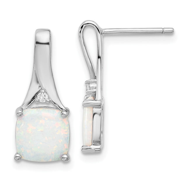 Sterling Silver Earrings Style QE17447 - Classique Jewelry Inc.