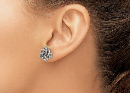 Sterling Silver Earrings Style QE17475 - Classique Jewelry Inc.