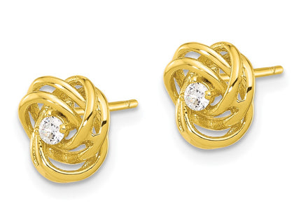 Sterling Silver Earrings Style QE17480GP - Classique Jewelry Inc.