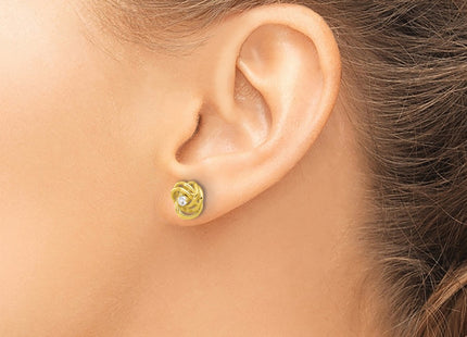 Sterling Silver Earrings Style QE17480GP - Classique Jewelry Inc.