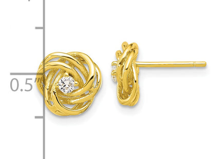 Sterling Silver Earrings Style QE17480GP - Classique Jewelry Inc.