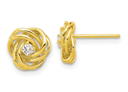 Sterling Silver Earrings Style QE17480GP - Classique Jewelry Inc.