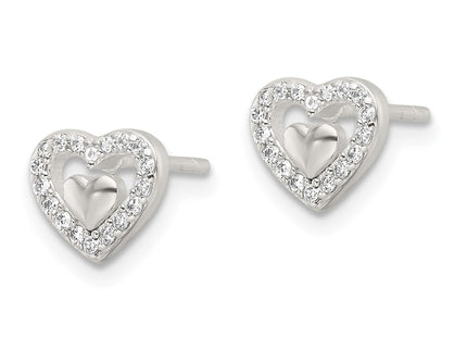 Sterling Silver Earrings Style QE17495 - Classique Jewelry Inc.