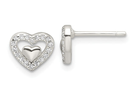 Sterling Silver Earrings Style QE17495 - Classique Jewelry Inc.