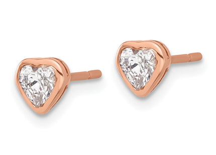 Sterling Silver Earrings Style QE17508RP - Classique Jewelry Inc.