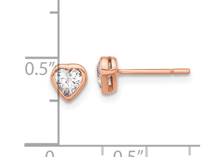 Sterling Silver Earrings Style QE17508RP - Classique Jewelry Inc.