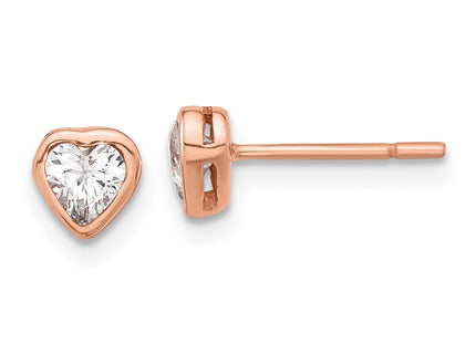 Sterling Silver Earrings Style QE17508RP - Classique Jewelry Inc.